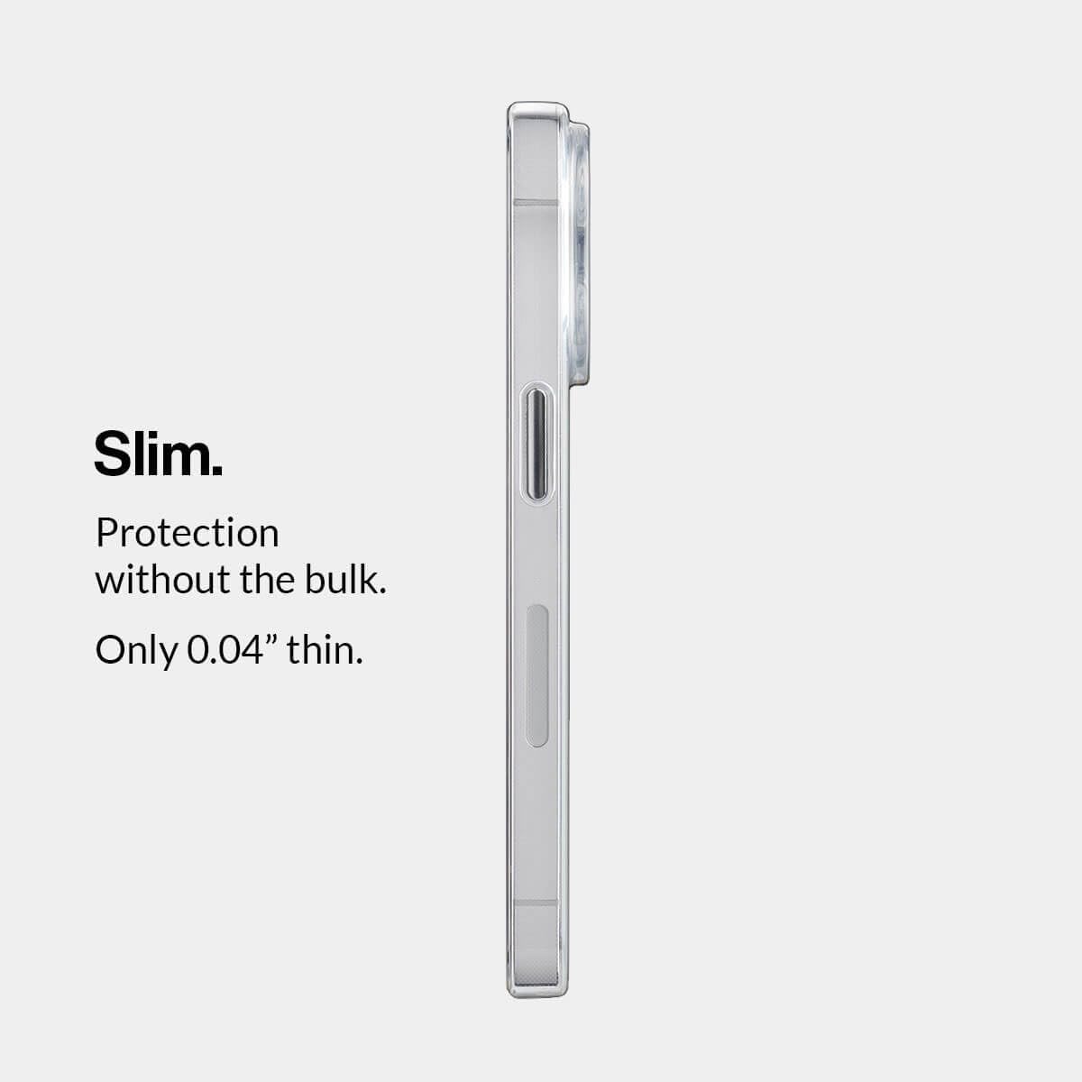 totallee Funda transparente para iPhone 15 Pro Max con agarre extra, delgada y magnética para iPhone 15 Pro Max con imanes integrados (agarre