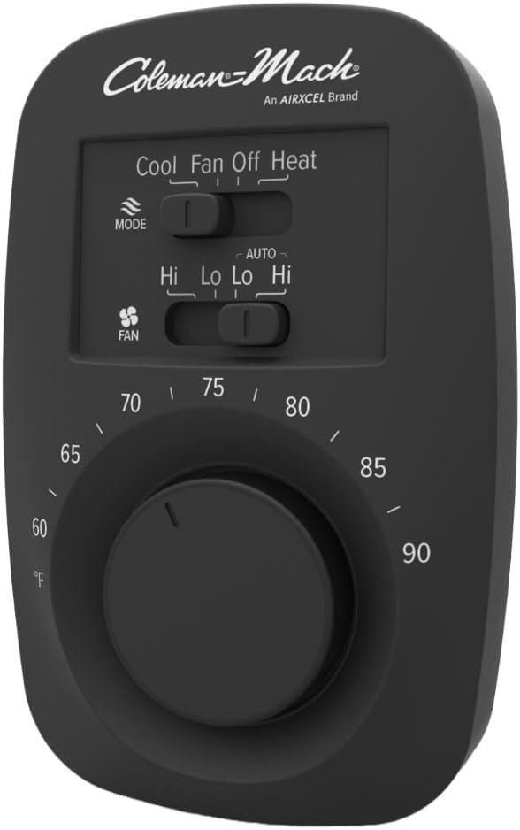 Coleman 9420-351 Termostato de pared fríocalor – negro analógico