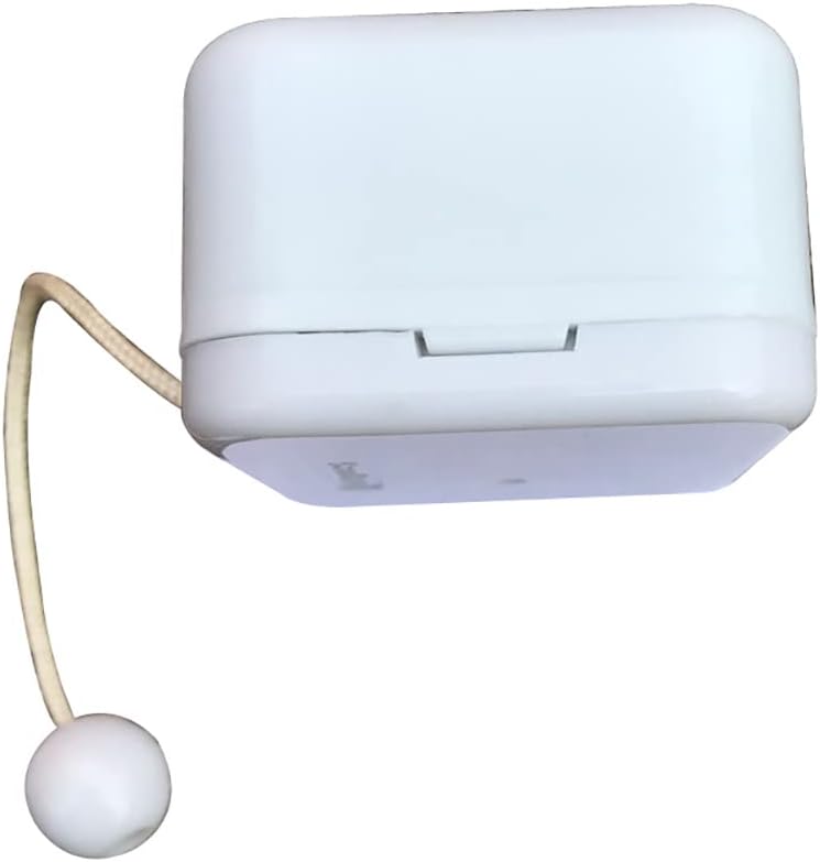 Caja de música con cuerda de plástico blanco con movimiento musical Sankyo (opción de 60 melodías) (Canción de cuna de Brahm)
