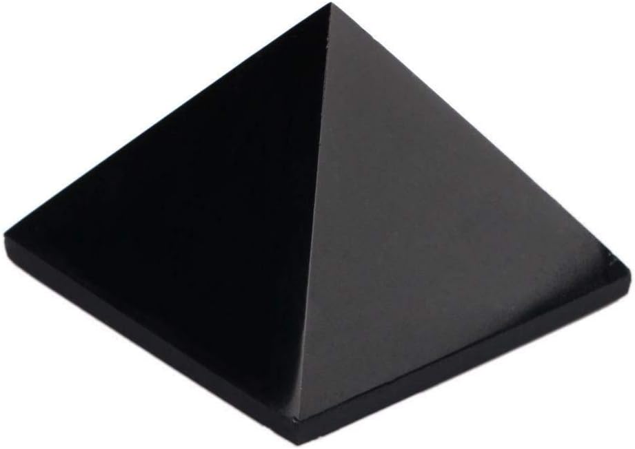 Pirámide de turmalina negra de 1.772-2.165in – Regalo de piedras preciosas, curación, generador de energía, herramientas de meditación y energía