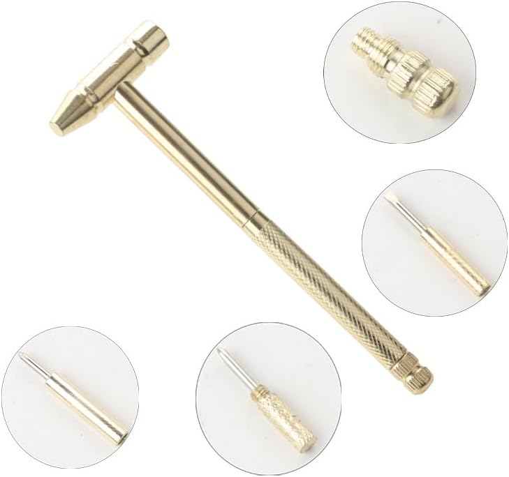 Mini martillo multifuncional de latón 6 en 1, juego de destornilladores pequeños, para reparación de teléfonos móviles, relojes, cámara, tablet,