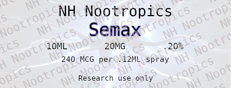 Semax .20% (240mcgspray) – 20 mg, 0.3 fl oz