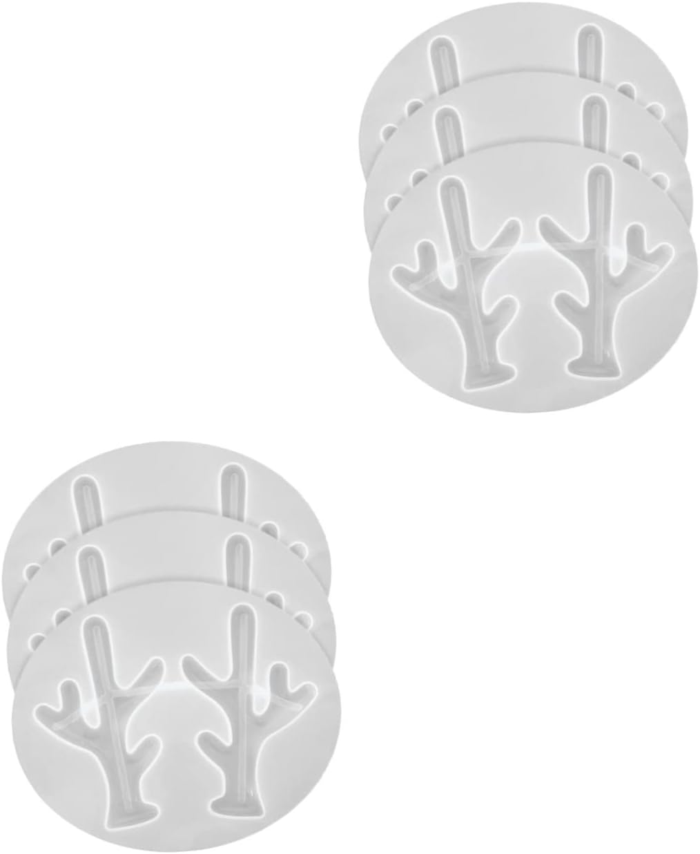 BESTOYARD Jewel Headband 6 pcs Antler Mold tuile molds Silicone Jeweled Headband molde de para resina Stencils for Crafts elk Antler Silicone molds