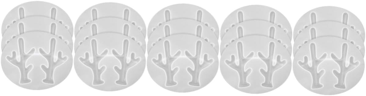 ABOOFAN Elk Antler 15 pcs Antler Mold Jeweled Hair Clips de para gelatinas molde de para resina Jeweled Headband Silicone molds Hair Accessories Elk