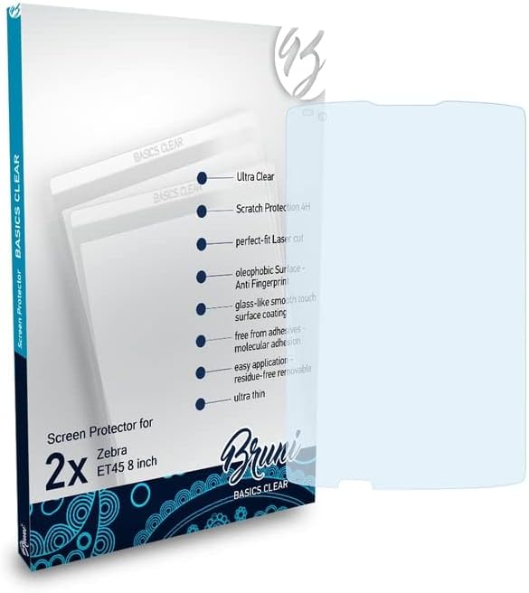 Protector de pantalla compatible con Zebra ET45 película protectora de 8 pulgadas, película protectora transparente (2X)