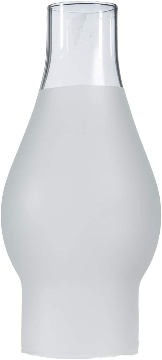 B&P Lamp Lámpara de cristal esmerilado de 2 12 pulgadas por 7 12 pulgadas para lámparas de estilo vintage y antiguo