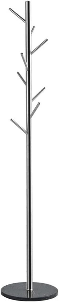 Coat Rack Simple Metal Stable Marble Base Coat Hanger Floor Free Standing Wall Bedroom Easy Assembly