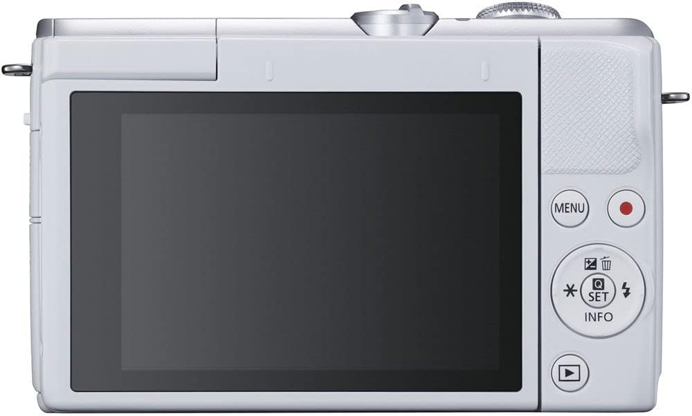 Canon Cámara digital sin espejo EOS M200 con lente de 0.591-1.772 in (blanco) (3700C009) + tarjeta de 64 GB + estuche + kit de filtro + software de