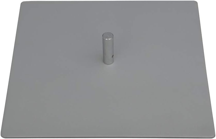 Vispronet Bandera de plumas de 12 x 12 pulgadas, base de placa de acero  Incluye una placa de acero de 9.8 libras con una espina de 0.65 pulgadas de