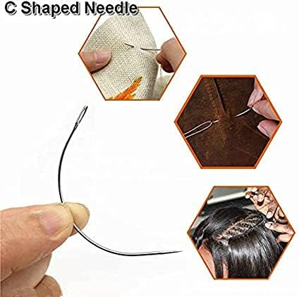 3 rollos de hilo de coser de algodón, hilo de tejer para hacer peluca, extensión de cabello, hilo de trama de peluquería, hilo negro, marrón, beige,