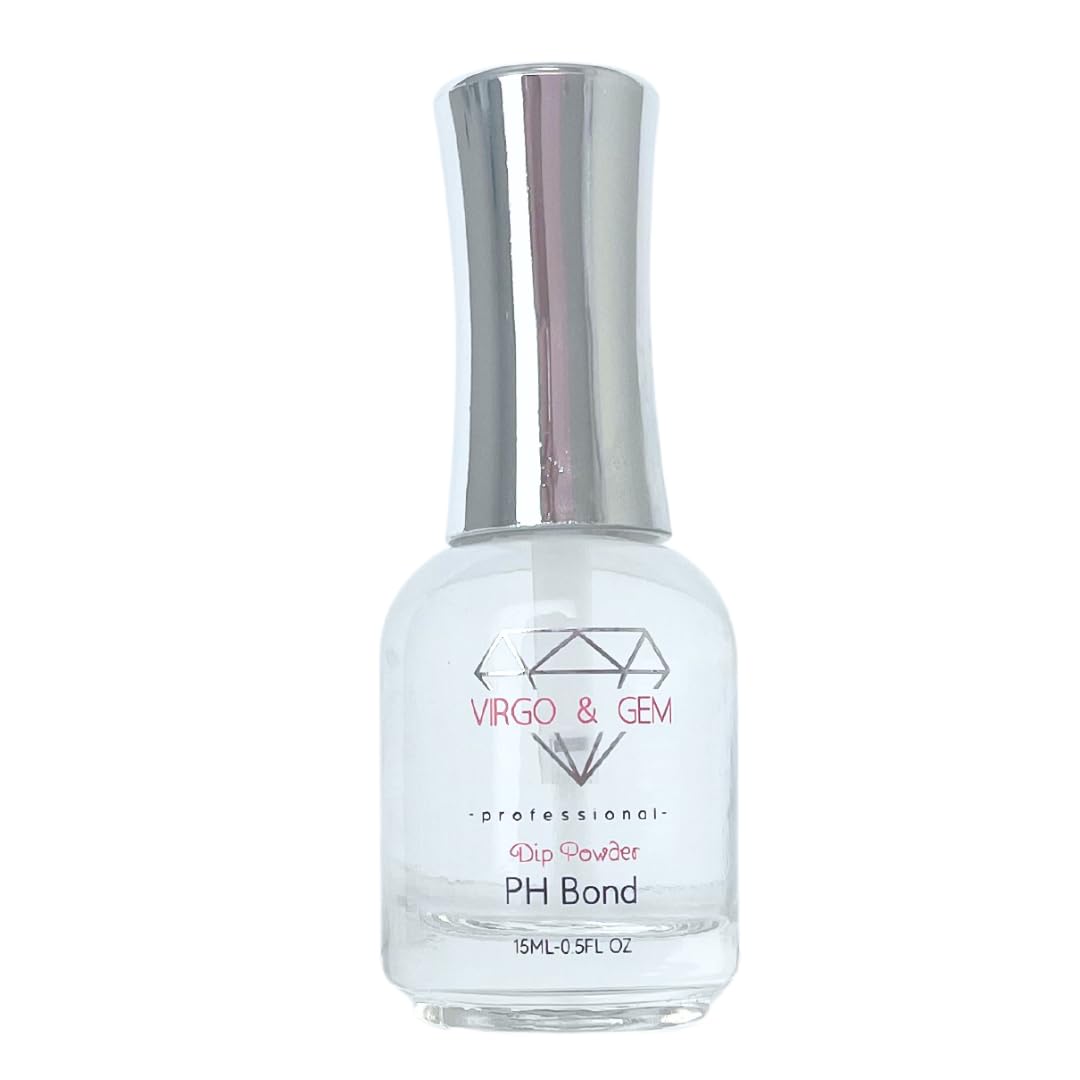 Virgo & Gem – Capa base de polvo de inmersión de 0.5 fl oz, capa superior, activador, protector de cepillo y enlace de pH (PH BOND)
