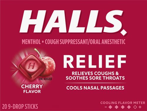 Caramelos para la tos Halls (Paquete de 20).