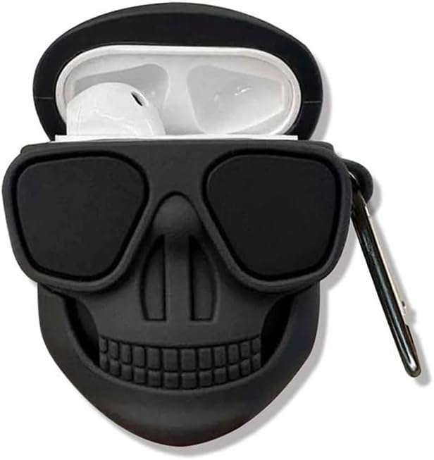 Funda protectora para AirPods Pro de 3 generación, funda protectora para auriculares de 12 generación con llavero, funda de silicona suave anticaída