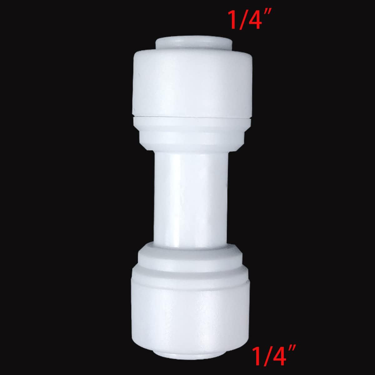Accesorios de tubo de purificadores de agua de conexión rápida de 14 “para sistema de ósmosis inversa de agua RO Paquete de 10 (válvula de bola+tipo