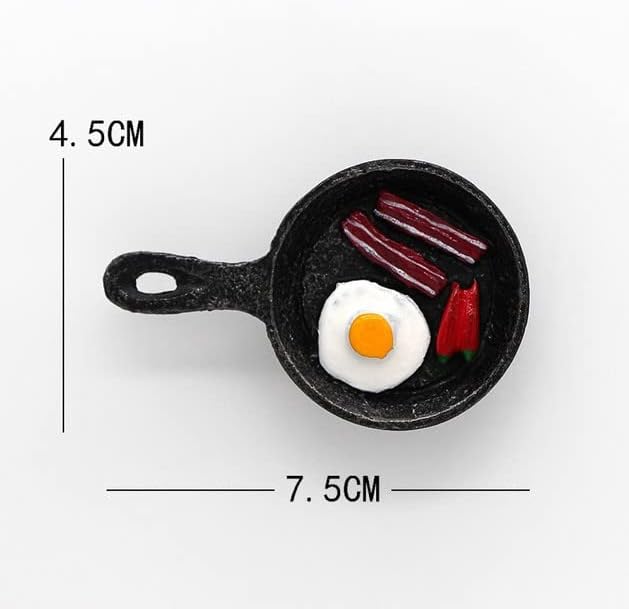 Juego de imanes para nevera, 10 unidades, serie decorativa de alimentos en 3D, divertido y lindo