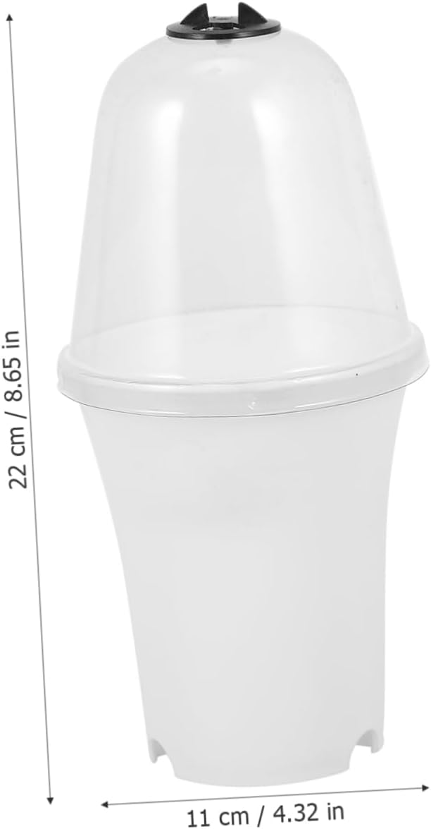 Yardwe 6 piezas de cubierta de asfixia para suculentas, bandeja de plástico, para suculentas, cubierta protectora de plantas de plástico, bandejas