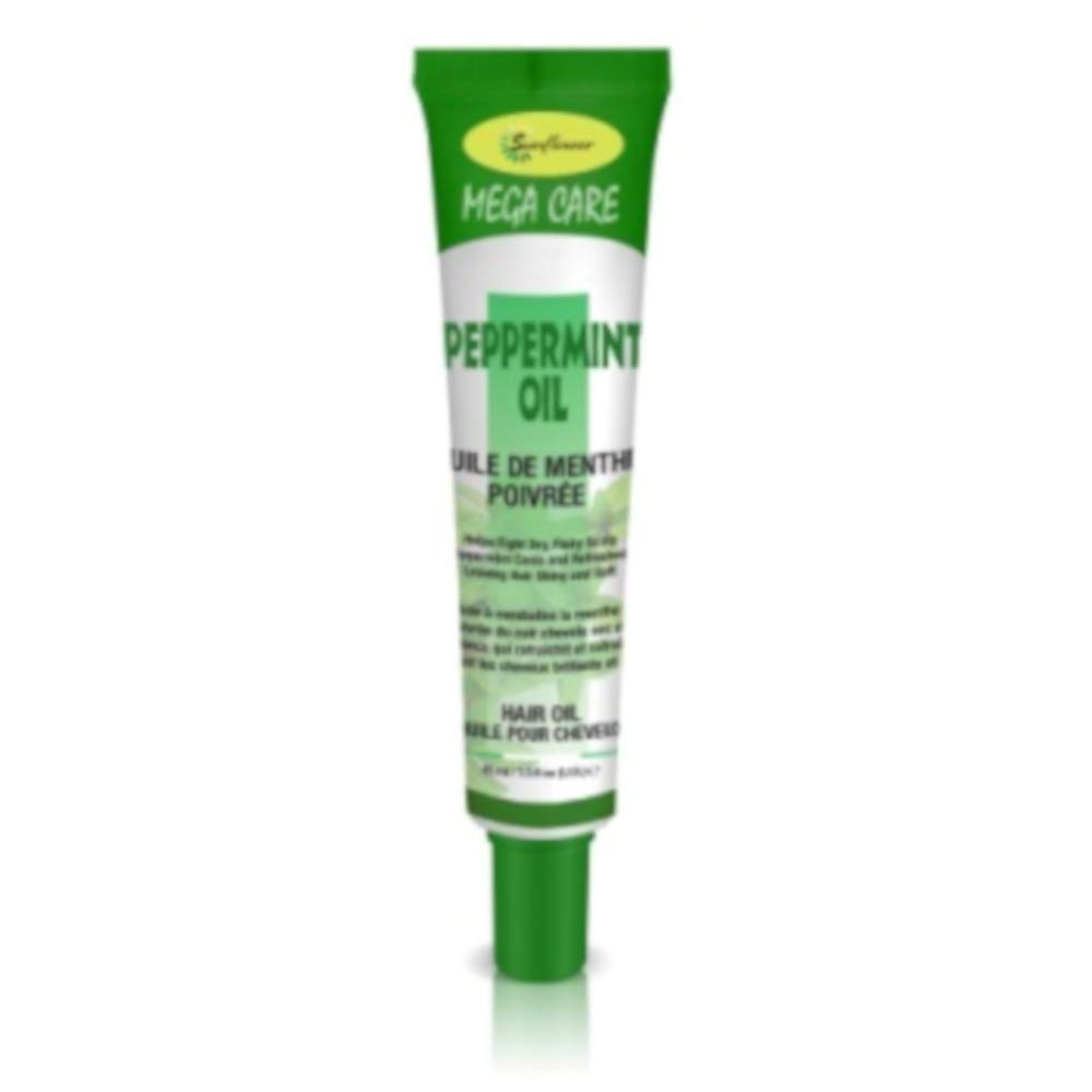 Difeel Aceite para el cabello Mega Care Tube – Aceite de menta de 1.4 onzas (paquete de 2)