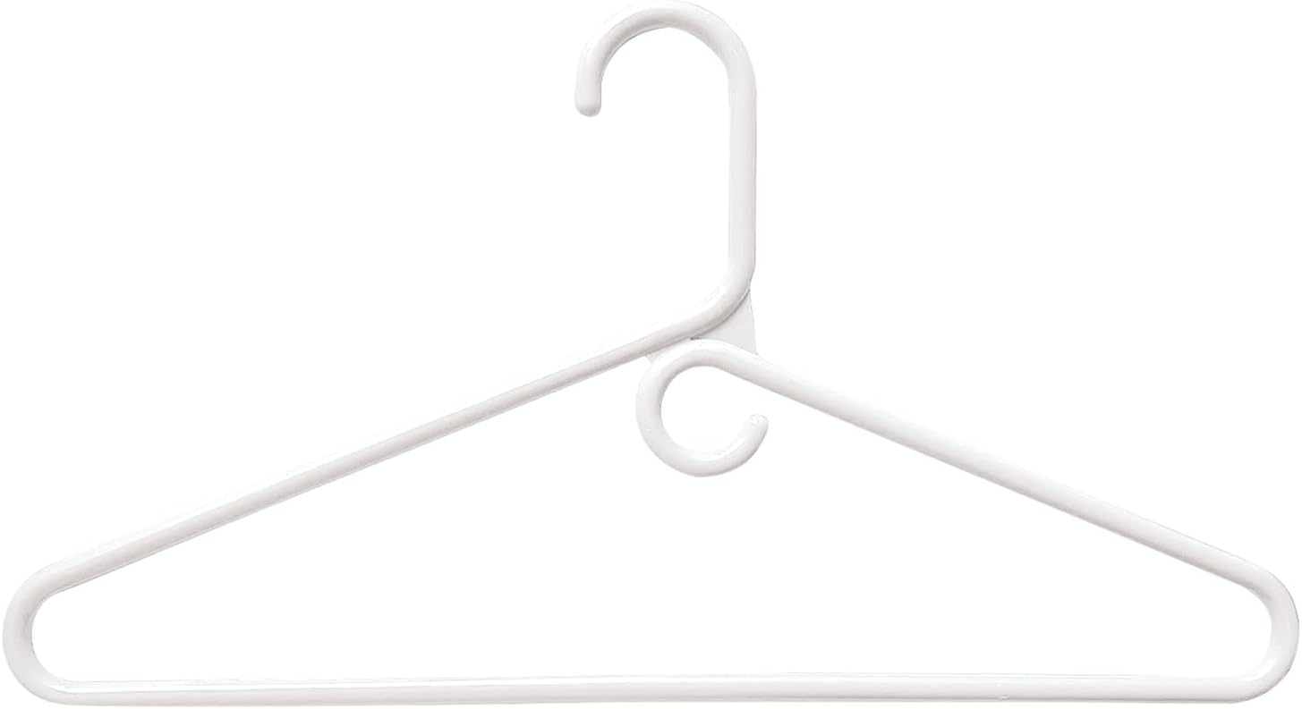 Paquete de 10 perchas de plástico pesadas, solución duradera y que ahorra espacio, esenciales para el hogar, ideal para la organización del armario,