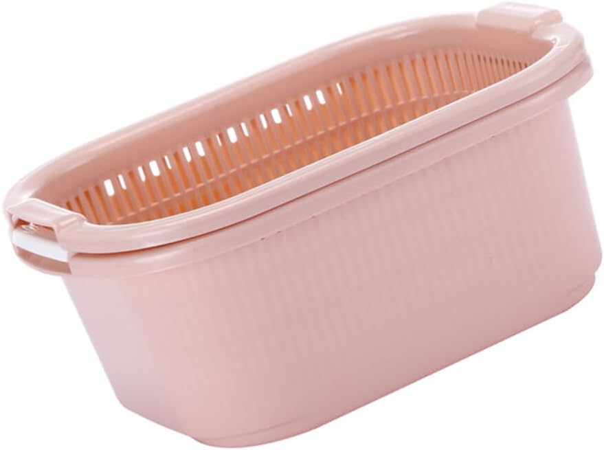 BESTonZON Cesta de lavado de verduras, juego de tazones de colador de cocina, cesta de lavado de frutas, coladores de frutas, coladores de plástico