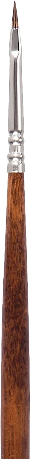 Escoda Versatil 3042 Series Artist – Pincel para pintura al óleo y acrílico, sintético Kolinsky, mango largo, brillante, tamaño 0