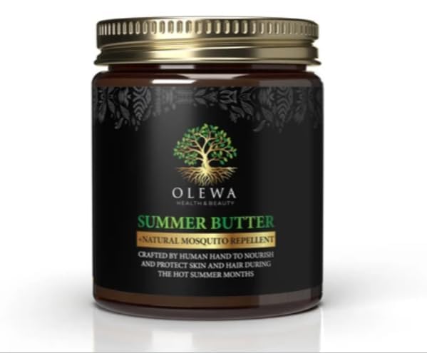 Olewa Health & Beauty Summer Body Butter hand crafted from 100% organic (vegan) ingredients for a pure & completely all natural full body butter, 4