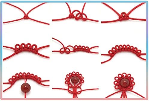 QISHOP Cuerda de cuerda para pulsera de 0.069 pulgadas, hilo de cuentas negras, cuerda trenzada de 109 yardas, cuerda Nyon para pulseras de macramé,