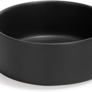 SPUNKYJUNKY Cuenco de cerámica de 13.5 onzas para perros y gatos, moderno y lindo cuenco de agua con peso para repuesto negro (paquete de 1) SPUNKYJUNKY Cuenco de cerámica de 13.5 onzas para perros y gatos, moderno y lindo cuenco de agua con peso para repuesto negro (paquete de 1)