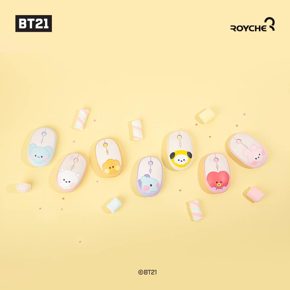 BT21 Minini Multi Emparejamiento inalámbrico silencioso ratón para computadora (KOYA)