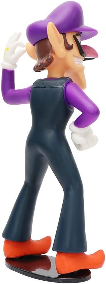 Super All Star Collection Bad Guy Waluigi figura de acción de juguete con sombrero morado de 7.2 pulgadas