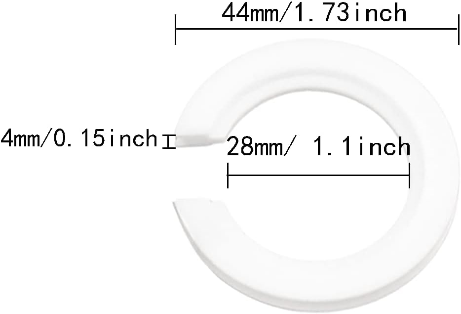 12 unids blanco uno lámpara arpa sillín adaptador convertidor uno lámpara sombra reducción anillos E27 a E14 convertidor zoom out, 1.772 x 1.142 in