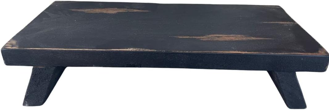 Rustic Wooden Table Riser to Elevate Your Home Decor Style – Use as a Fancy Centerpiece on Countertops, Kitchen Islands, or Dining Tables – Handmade