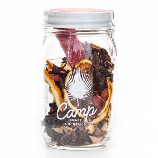 Camp Craft – Mezcla de cóctel – Limonada de hibisco  Kit de infusión de mezcla de bebidas premium con frutas deshidratadas, hierbas y azúcar vegano