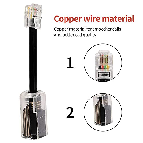 Vthahaby Desenredador de cable telefónico, cable giratorio de 360 grados, cable giratorio desenredante, accesorio de teléfono (4 unidades,