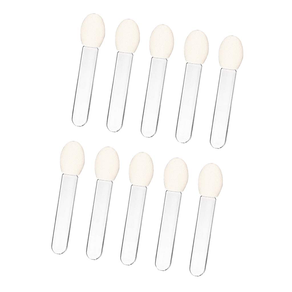 10 aplicadores de sombra de ojos, cepillo de sombra de ojos, herramientas de maquillaje, esponja, duraderas y atractivas, desechables, aplicadores