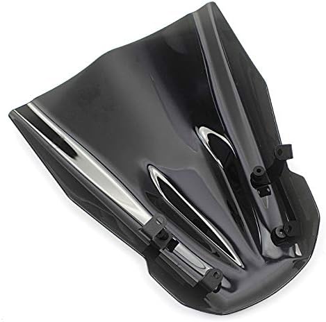 Parabrisas de motocicleta compatible con MT07 MT-07 FZ07 FZ-07 2013 2014 2015 2016 2017 parabrisas con soporte de montaje FZ MT 07 deflectores de