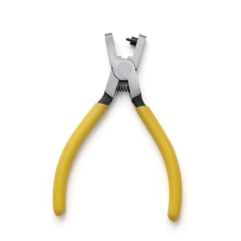 Alicates para perforar agujeros de cuero, universal de 0.079 pulgadas (0.079 in), correa de cuero, herramienta para cinturón, herramienta de