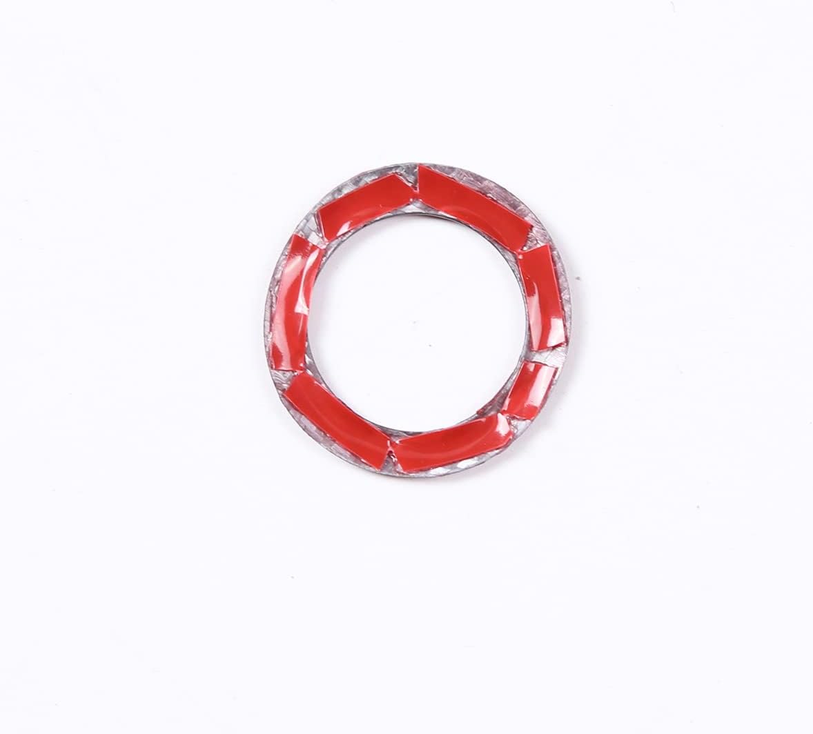 Anillo protector decorativo para interruptor de motor de arranque de encendido de automóvil, borde de fibra de carbono real, apto para Toyota Supra