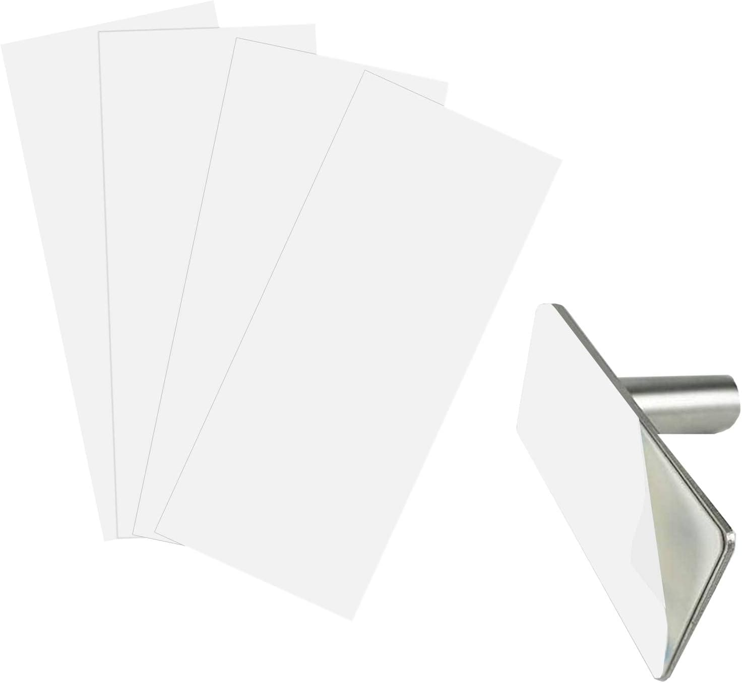Tiras autoadhesivas, tiras adhesivas de repuesto compatibles con barra de toalla autoadhesiva, toallero de baño, 3.35 x 1.57 pulgadas (paquete de 4)