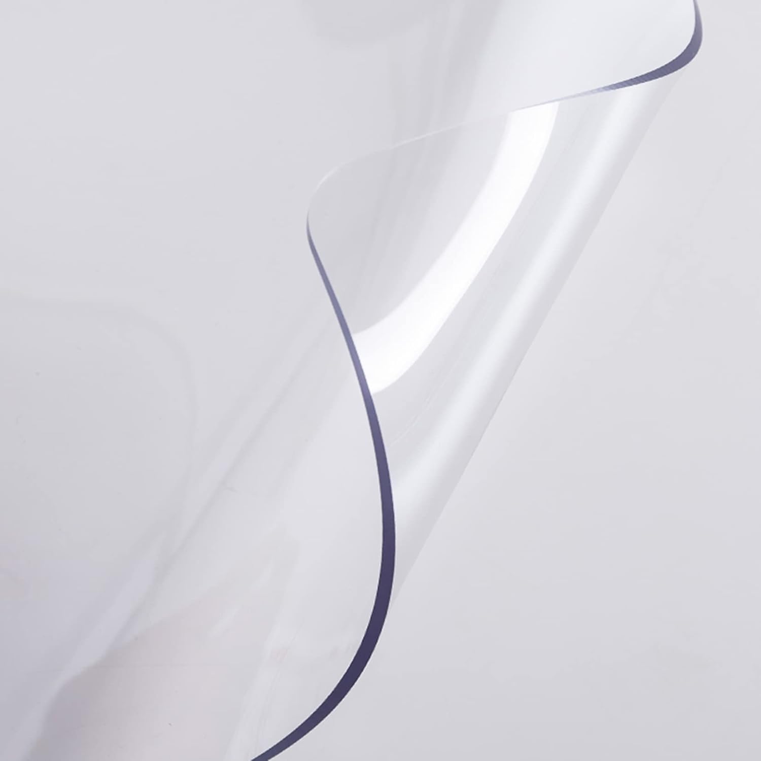 XFKJYXGS Mantel protector de mesa de comedor transparente de PVC transparente, fácil de limpiar (0.059in, 19.7 x 31.5 pulgadas)