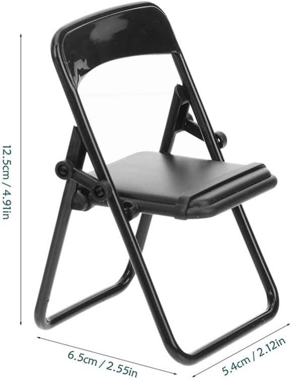 STOBOK Mini silla plegable soporte para teléfono celular, 10 piezas, pequeña silla de cubierta de playa, soporte plegable para teléfono celular,