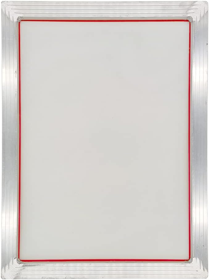 Worown Marco de aluminio de la impresión de la pantalla de seda de 8 x 10 pulgadas con la malla blanca 110 para la impresión de la pantalla