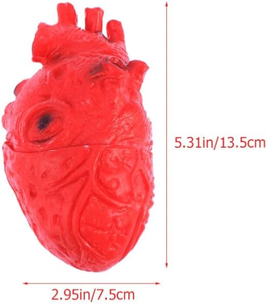 PRETYZOOM Bloody Simulation Heart Halloween Tricky Props Horrible Halloween o decoración de casa embrujada