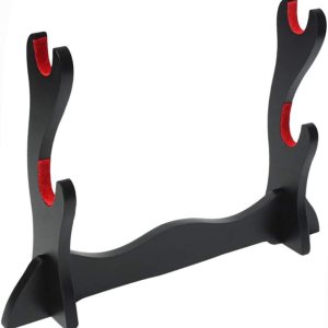 Sword Stand,Samurai Sword Katana Holder Stand Bracket Rack Display Black 2Tier Sword Stand,Samurai Sword Katana Holder Stand Bracket Rack Display Black 2Tier