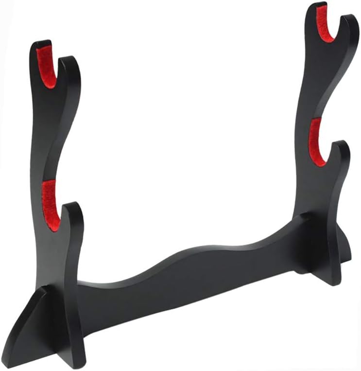 Sword Stand,Samurai Sword Katana Holder Stand Bracket Rack Display Black 2Tier