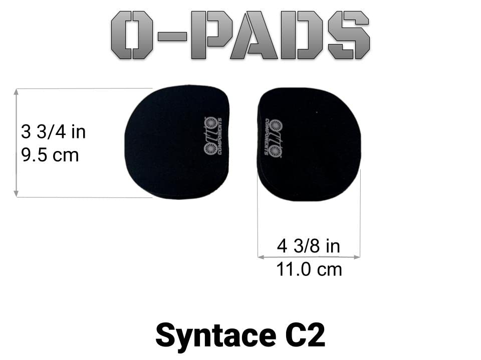 Syntace C2 O-Pads – Almohadillas de repuesto con velcro para bicicletas de triatlón y contrarreloj