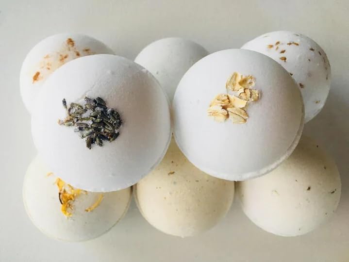 Soapie Shop – Bombas de baño orgánicas de 5 onzas, sin OMG, sin crueldad, bombas de baño veganas (paquete de 12 bombas de baño orgánicas surtidas)
