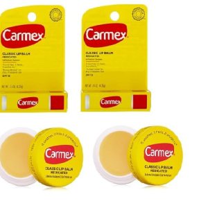 Carmex – Bálsamo labial clásico medicado, paquete de 4, hidratante labial para labios secos agrietados. Palitos clásicos Carmex de 0.15 onzas, (2 Carmex – Bálsamo labial clásico medicado, paquete de 4, hidratante labial para labios secos agrietados. Palitos clásicos Carmex de 0.15 onzas, (2
