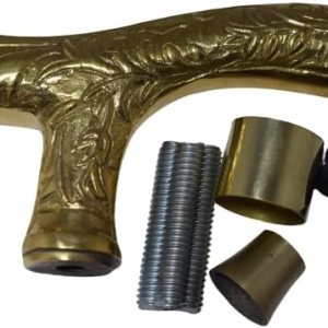 Victoria – Mango de latón en forma de T con pieza de repuesto para bastón Victoria – Mango de latón en forma de T con pieza de repuesto para bastón