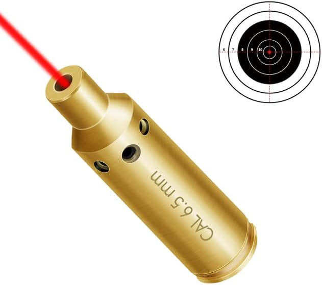 2239mm 6.5mm12GA Bore Sight Bore Sighter Red Laser Zeroing Boresighter Red Dot Bore Sighter with Batteries