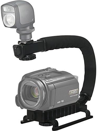 Agarre estabilizador profesional con soporte de zapata caliente para Canon Vixia HF S21 videocámara